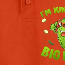 I'm Kind Of A Big Dill Pickle Cucumber Clothes VNeck Dry Zone Grid Performance Polo