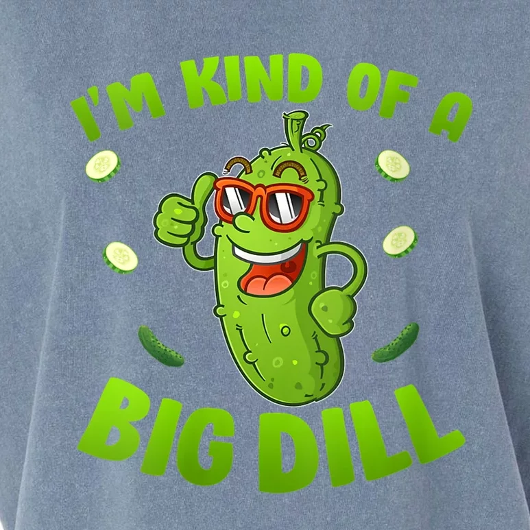 I'm Kind Of A Big Dill Pickle Cucumber Clothes VNeck Garment-Dyed Women's Muscle Tee