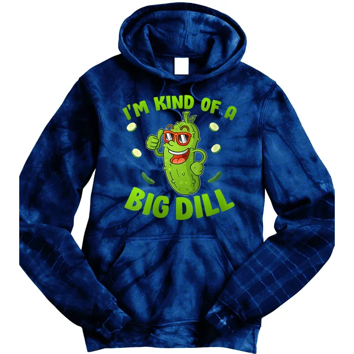 I'm Kind Of A Big Dill Pickle Cucumber Clothes VNeck Tie Dye Hoodie