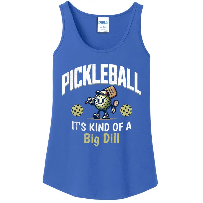 ItS Kind Of A Big Dill Funny Pickle Ball Lovers Paddle Great Gift Ladies Essential Tank