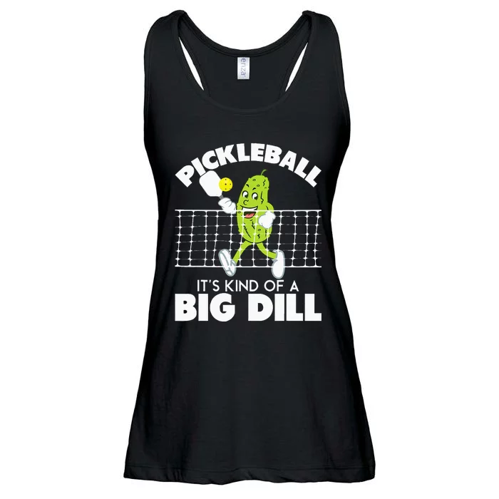 Its Kind Of A Big Dill Funny Pickleball Paddleball Ladies Essential Flowy Tank