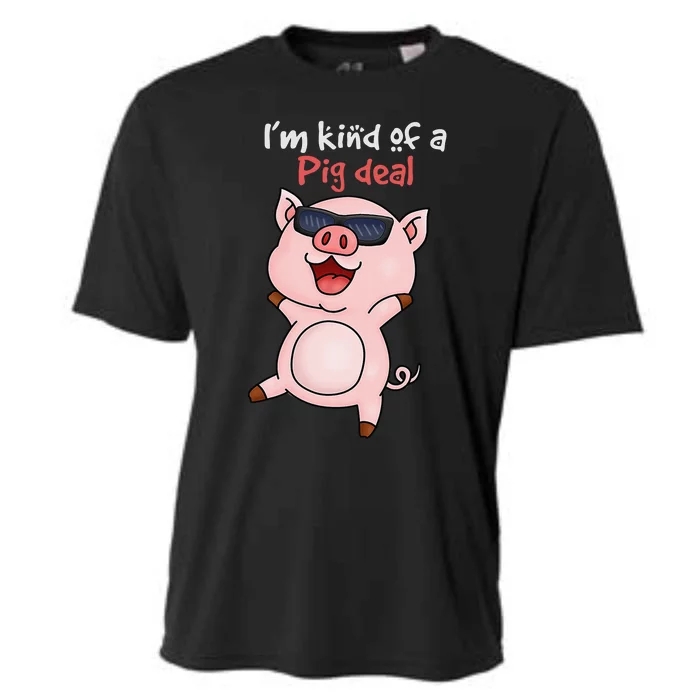 I’m kind of Pig Deal Funny Pig Cooling Performance Crew T-Shirt