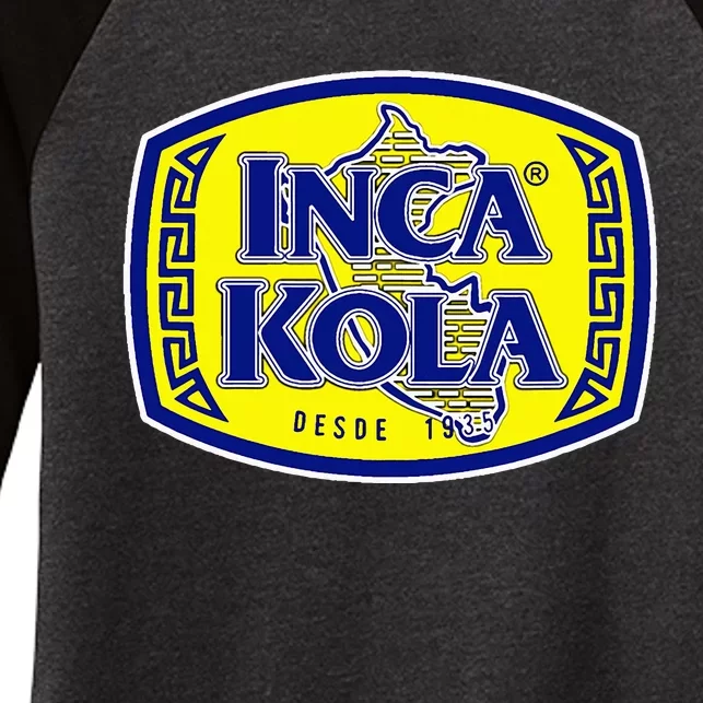 Inca Kola Peru Golden Kola Bubblegum Cream Soda Women's Tri-Blend 3/4-Sleeve Raglan Shirt