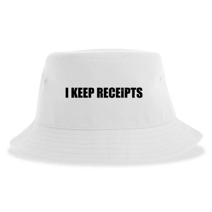 I Keep Receipts Sustainable Bucket Hat