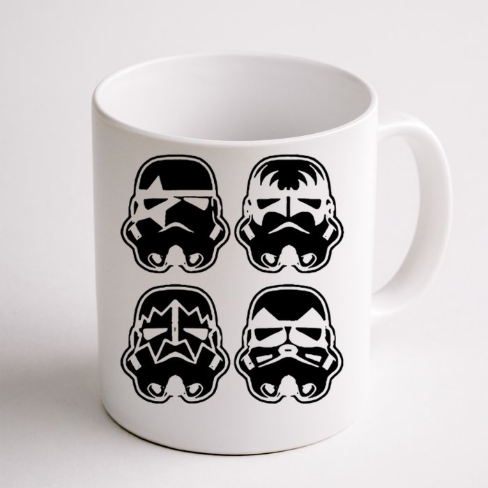 Inspired Kiss Stormtrooper Face Front & Back Coffee Mug