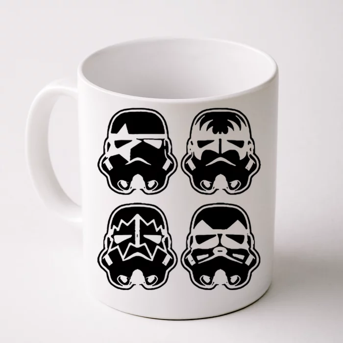 Inspired Kiss Stormtrooper Face Front & Back Coffee Mug