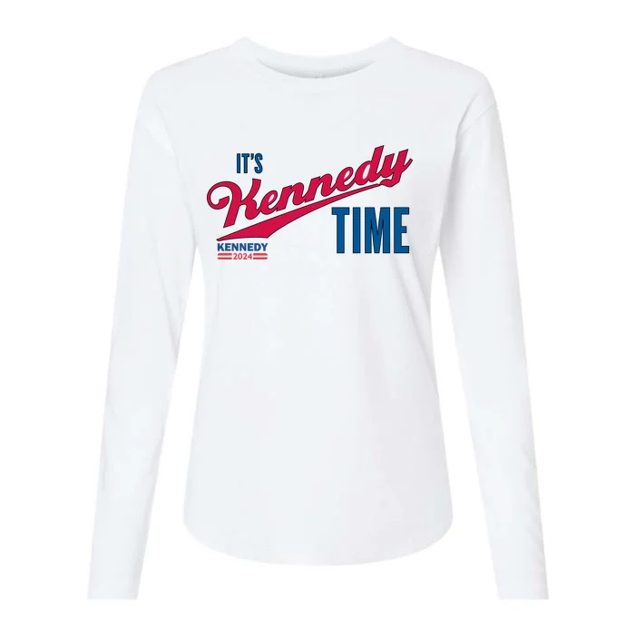 Its Kennedy Time RFK For President 2024 Womens Cotton Relaxed Long Sleeve T-Shirt