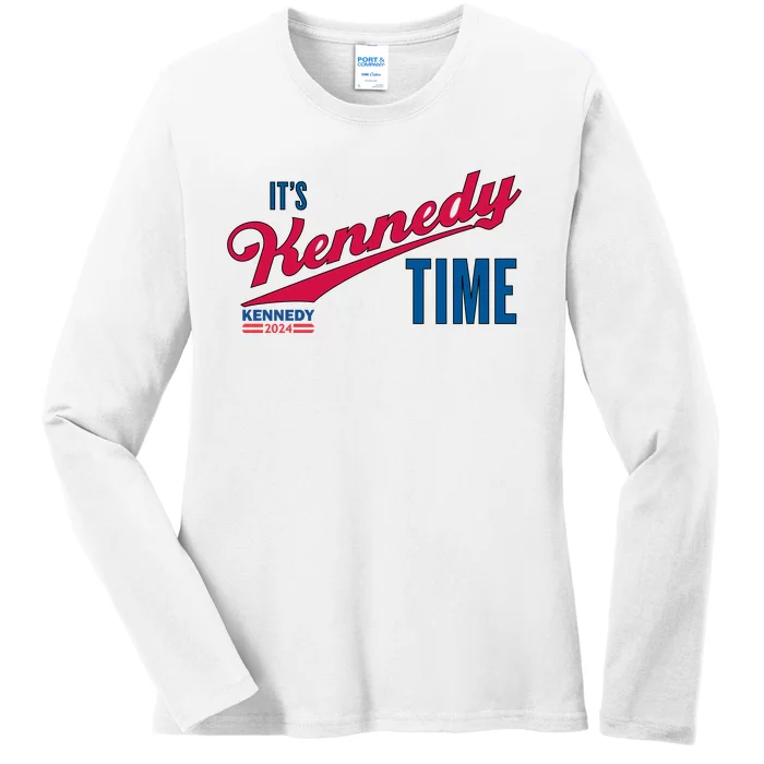 Its Kennedy Time RFK For President 2024 Ladies Long Sleeve Shirt