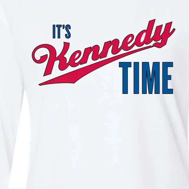 Its Kennedy Time RFK Jr. Womens Cotton Relaxed Long Sleeve T-Shirt