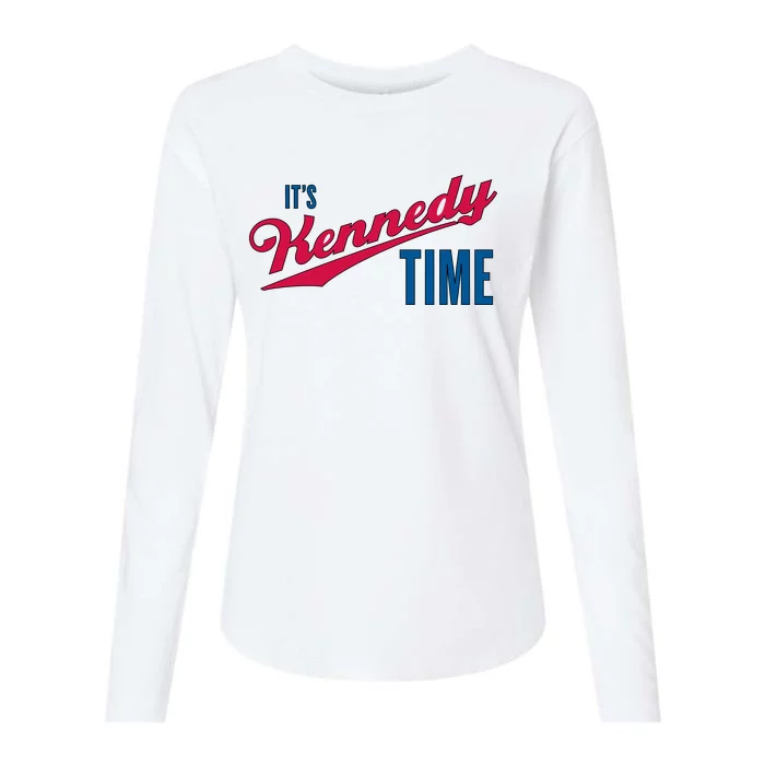 Its Kennedy Time RFK Jr. Womens Cotton Relaxed Long Sleeve T-Shirt