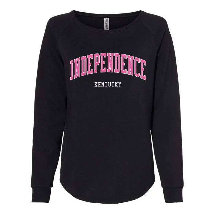 Independence Kentucky Vintage Atheltic College Style Womens California Wash Sweatshirt