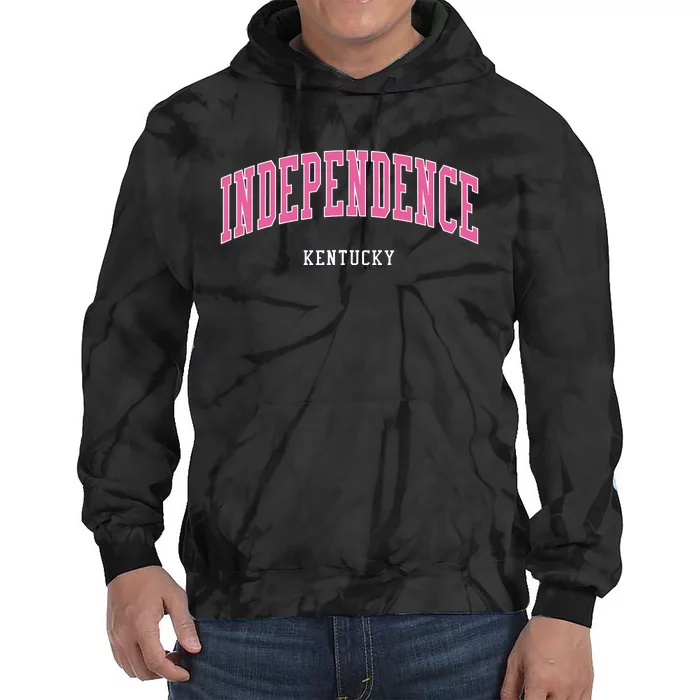 Independence Kentucky Vintage Atheltic College Style Tie Dye Hoodie