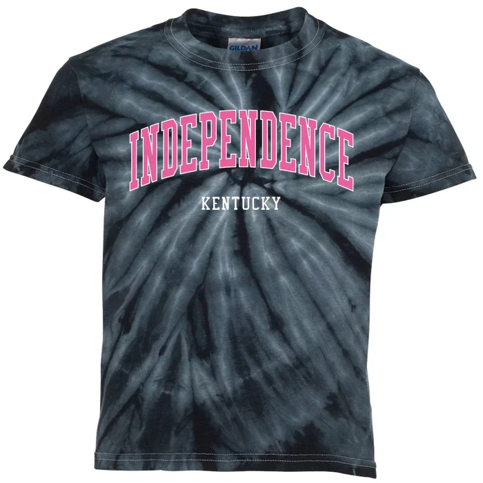 Independence Kentucky Vintage Atheltic College Style Kids Tie-Dye T-Shirt