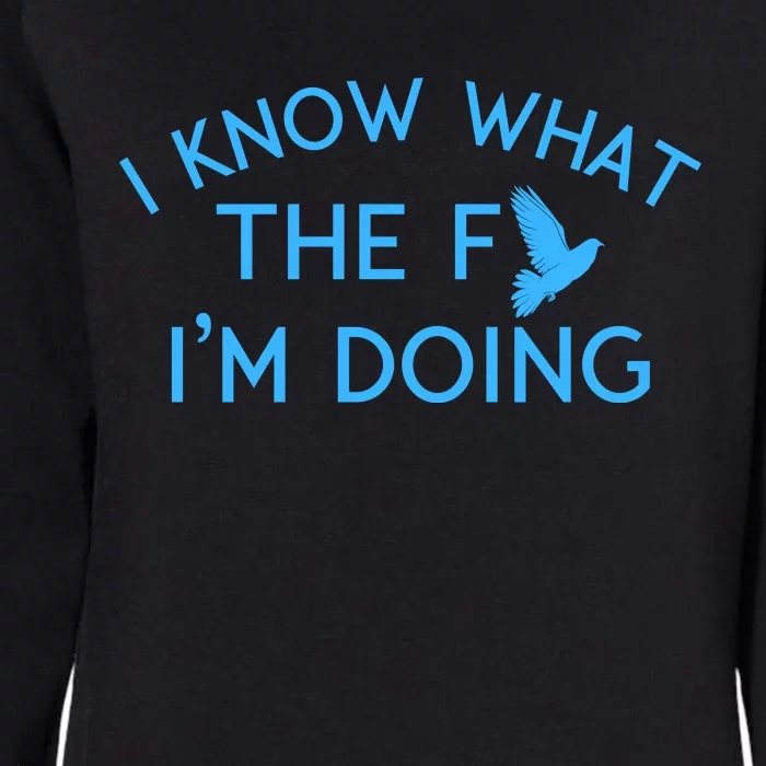 I Know What The Fuck I’M Doing Funny Womens California Wash Sweatshirt