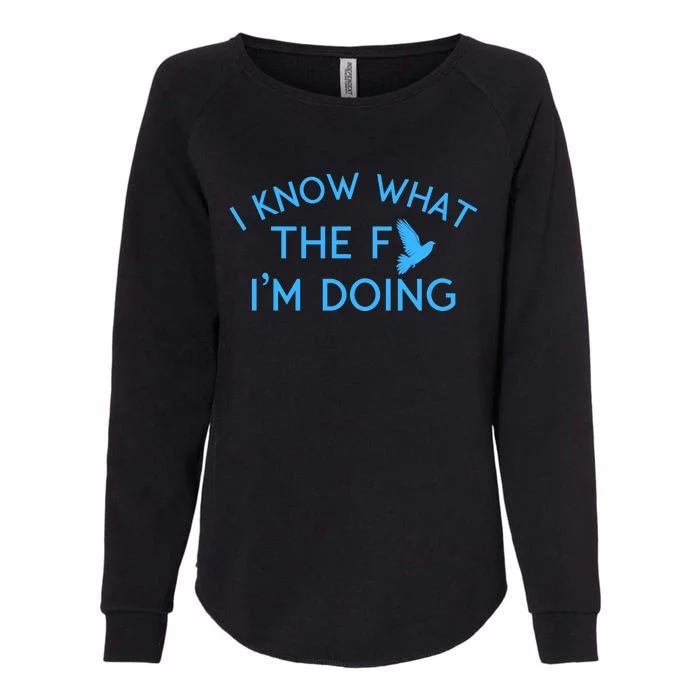 I Know What The Fuck I’M Doing Funny Womens California Wash Sweatshirt