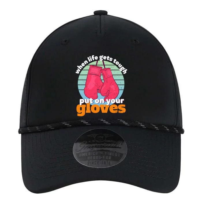 Inspirational Kickboxing When Life Get Tough Gym Motivation Meaningful Gift Performance The Dyno Cap