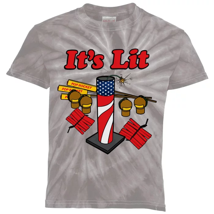 ItS Lit 2024 Kids Tie-Dye T-Shirt