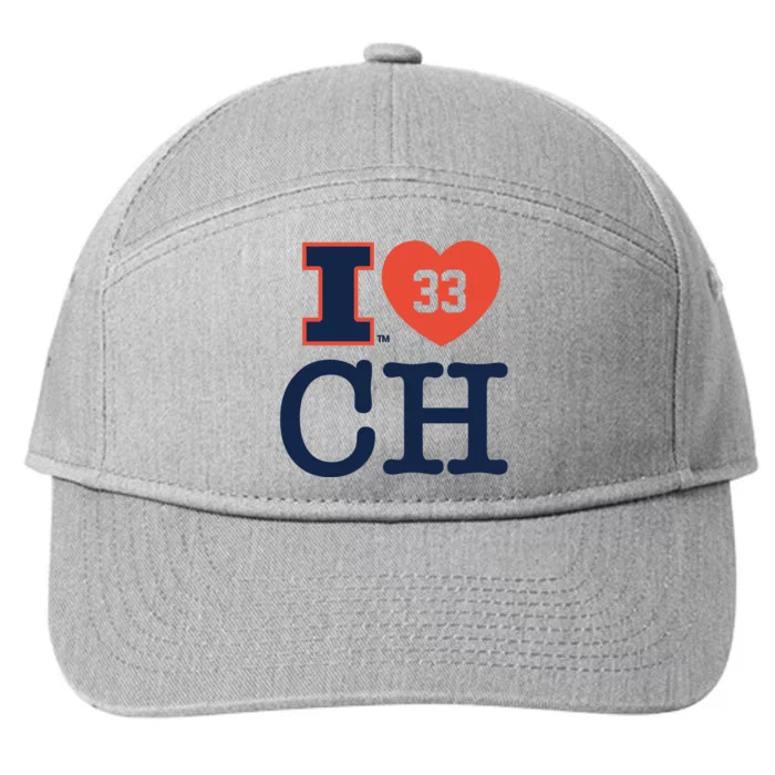 I Love 33 Ch Coleman Hawkin 7-Panel Snapback Hat