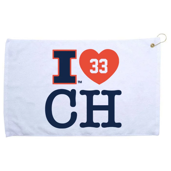 I Love 33 Ch Coleman Hawkin Grommeted Golf Towel