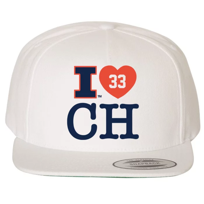 I Love 33 Ch Coleman Hawkin Wool Snapback Cap