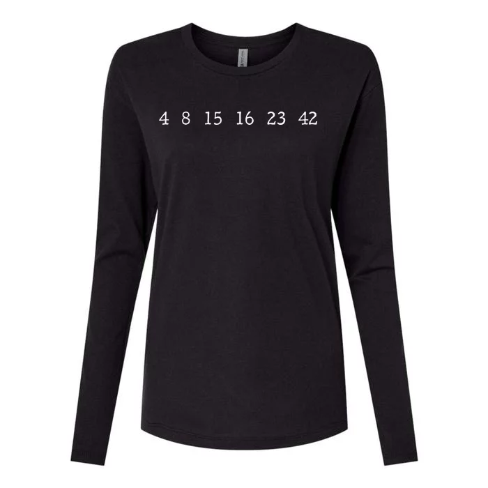 IM Lost 4 8 15 16 23 42 Numbers Simple Womens Cotton Relaxed Long Sleeve T-Shirt