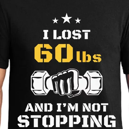 I Lost 60 Pounds Weight Loss Celebration Announcement Pajama Set