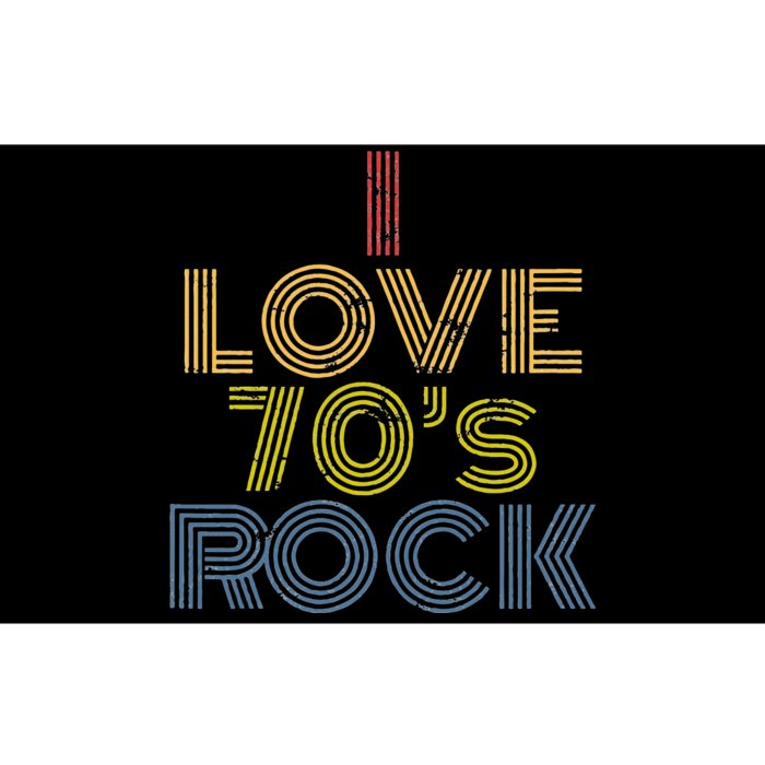 I Love 70s Rock Music Retro Vintage Bumper Sticker