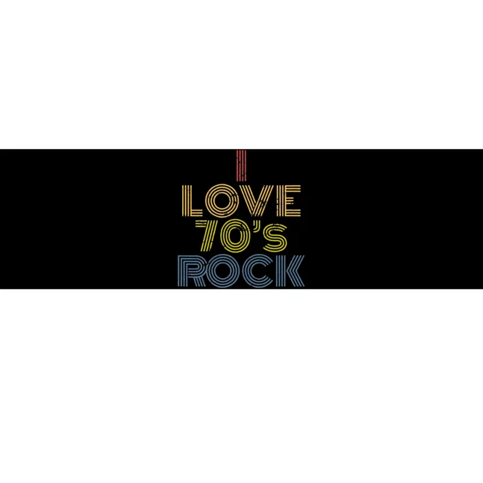 I Love 70s Rock Music Retro Vintage Bumper Sticker