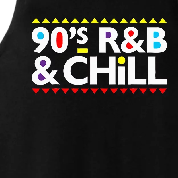 I Love 90s R&B & Chill R&B Music Lovers Ladies Tri-Blend Wicking Tank