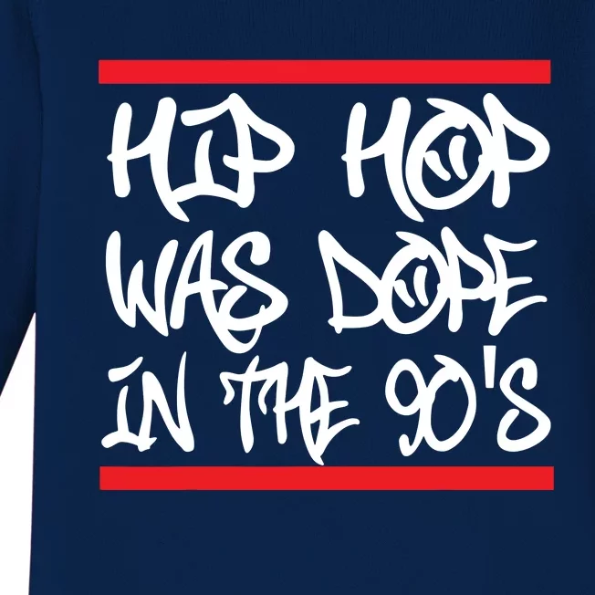 I Love 90s Hip Hop Shirts Hip Hop Was Dope In The 90s Baby Long Sleeve Bodysuit