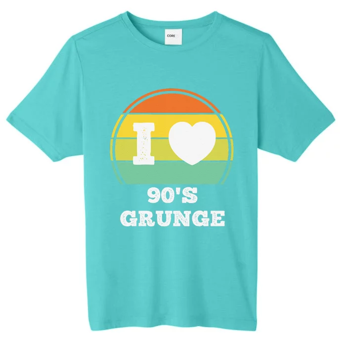 I Love 90s Grunge Rock Music Retro Party Concert Costume ChromaSoft Performance T-Shirt