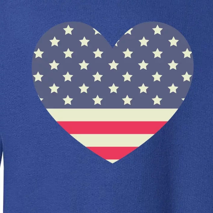 I Love America I Love Usa Heart Gift Toddler Sweatshirt