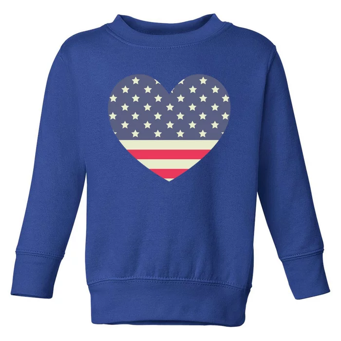 I Love America I Love Usa Heart Gift Toddler Sweatshirt