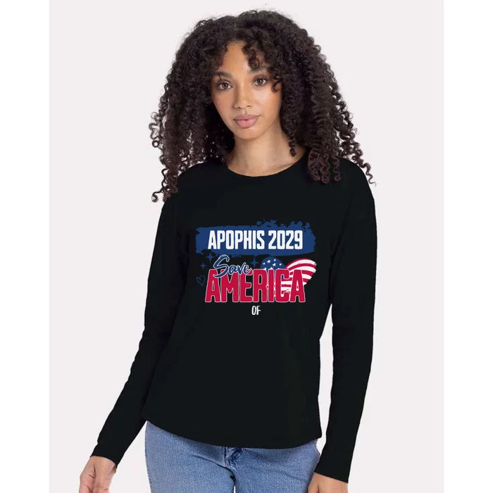 I Love America Asteroid 99942 Apophis 2029 April Gift Womens Cotton Relaxed Long Sleeve T-Shirt