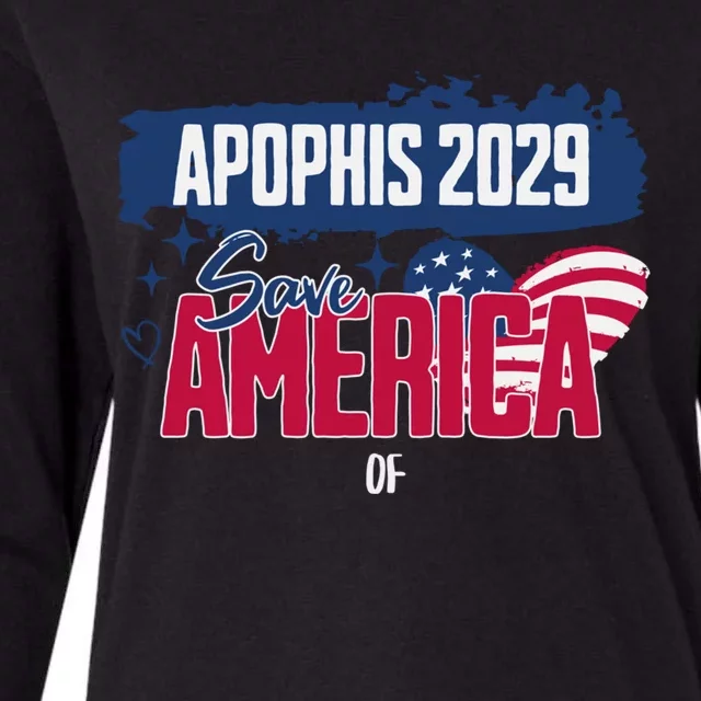 I Love America Asteroid 99942 Apophis 2029 April Gift Womens Cotton Relaxed Long Sleeve T-Shirt