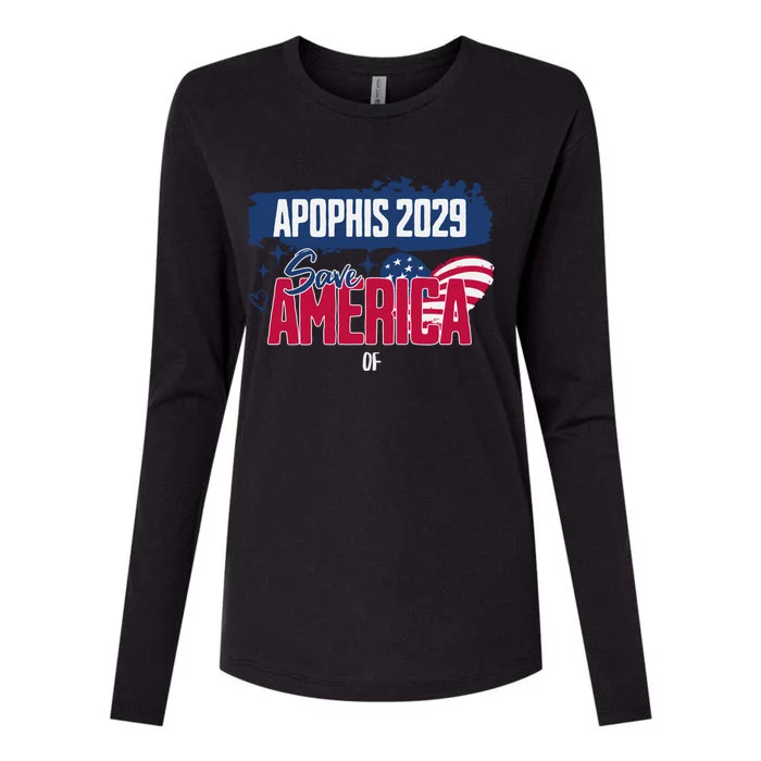 I Love America Asteroid 99942 Apophis 2029 April Gift Womens Cotton Relaxed Long Sleeve T-Shirt