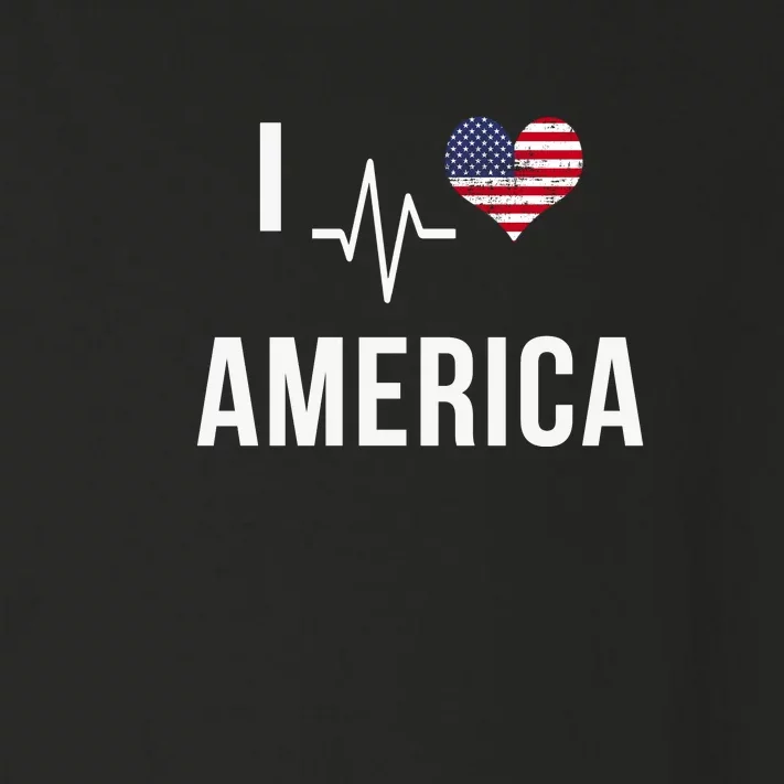 I Love America Toddler Long Sleeve Shirt