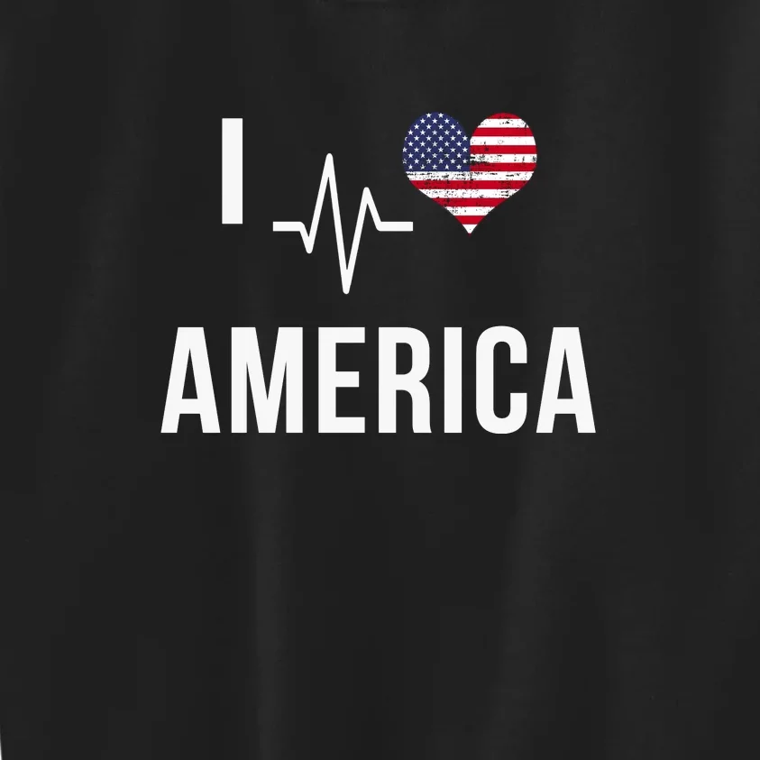 I Love America Kids Sweatshirt