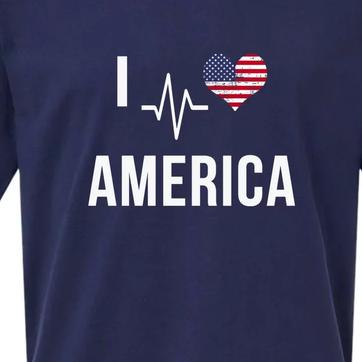 I Love America Sueded Cloud Jersey T-Shirt