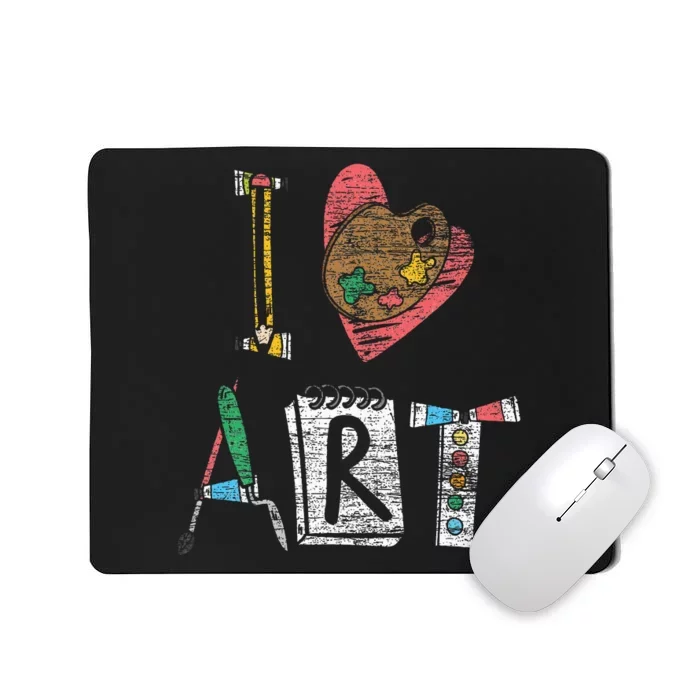 I Love Art Mousepad