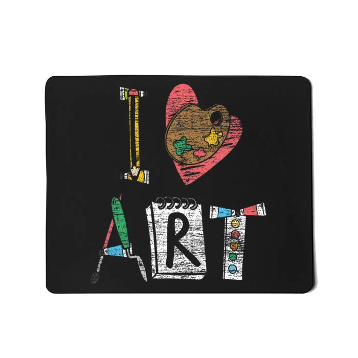 I Love Art Mousepad