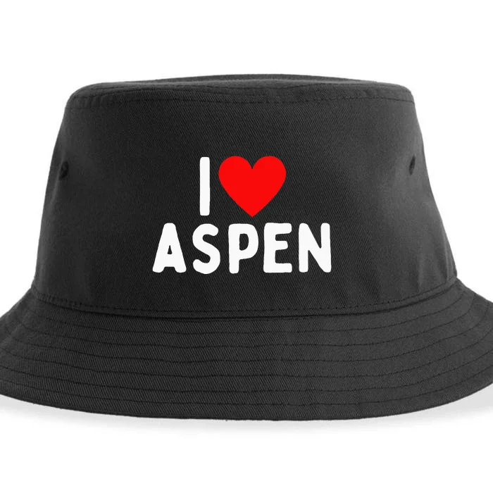 I Love Aspen Sustainable Bucket Hat