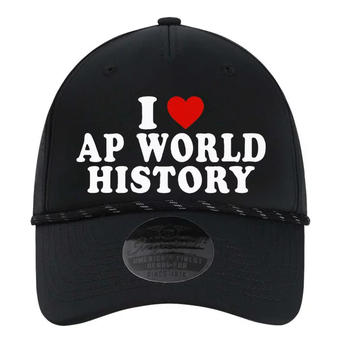 I Love Ap World History Red Heart Funny Ap World History Performance The Dyno Cap