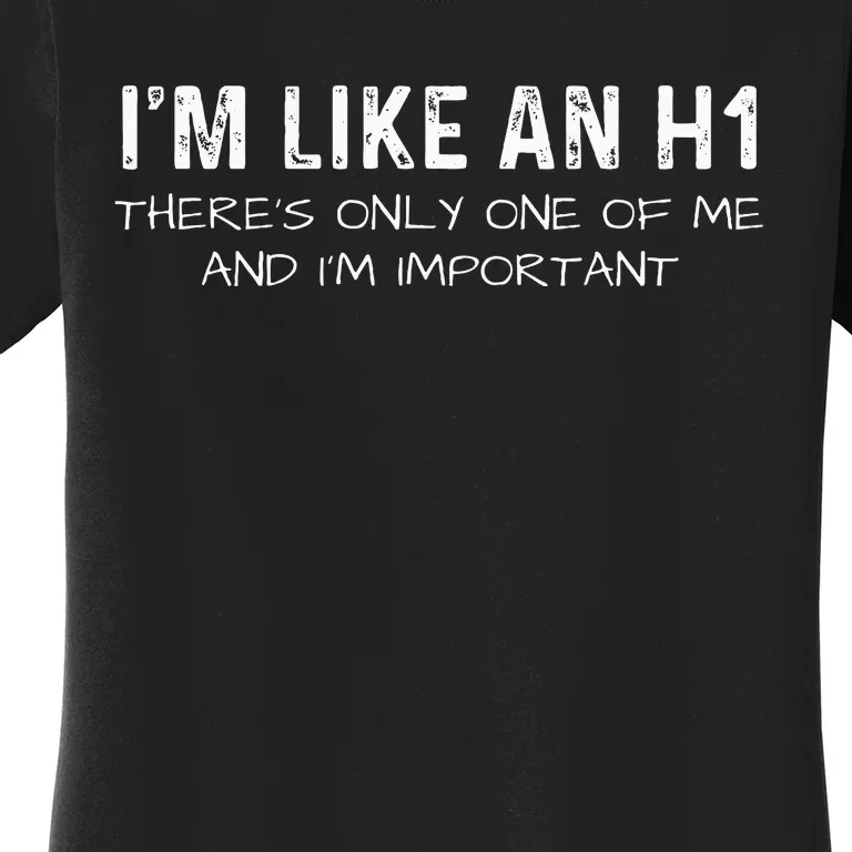 IM Like An H1 Seo Expert Women's T-Shirt