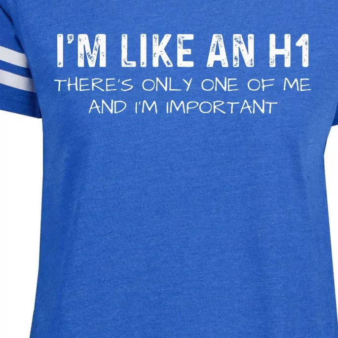 IM Like An H1 Seo Expert Enza Ladies Jersey Football T-Shirt