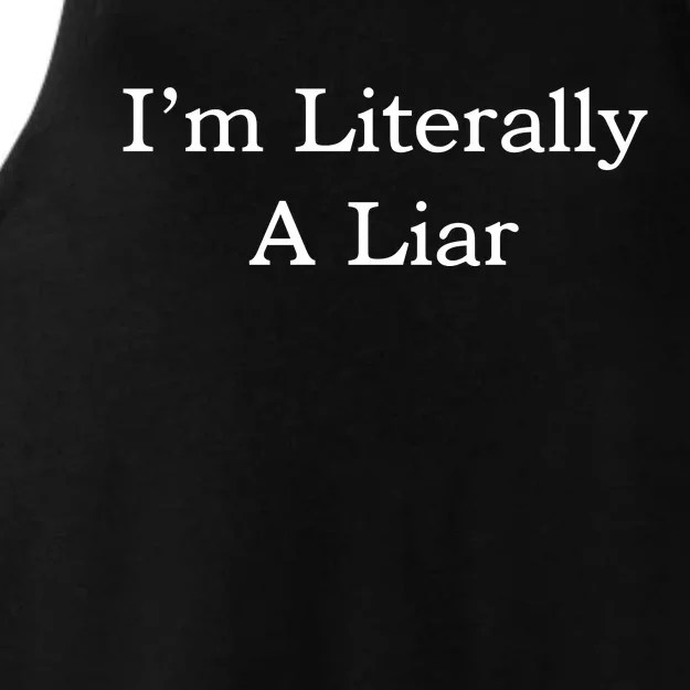 I'm Literally A Liar Pfizer Director Quote Ladies Tri-Blend Wicking Tank