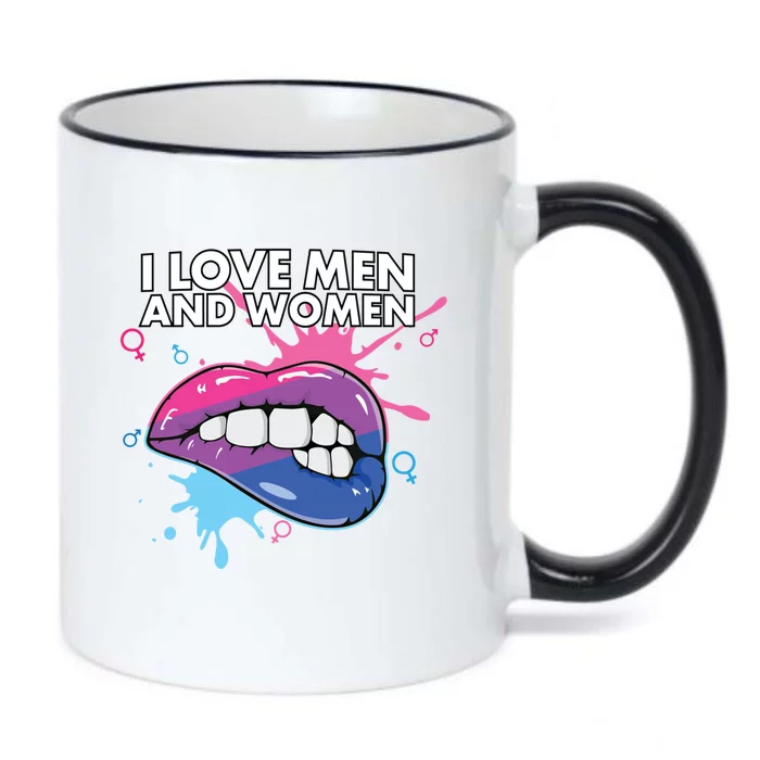 I Love And Bisexual Pride Bisexuality Lgbtq Cool Gift Black Color Changing Mug