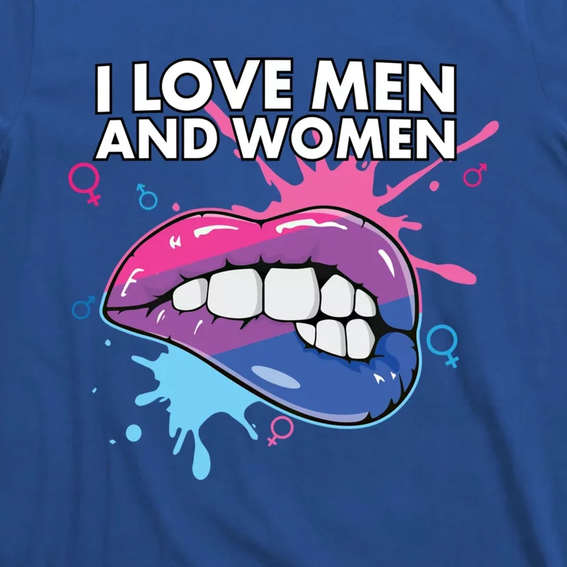 I Love And Bisexual Pride Bisexuality Lgbtq Cool Gift T-Shirt