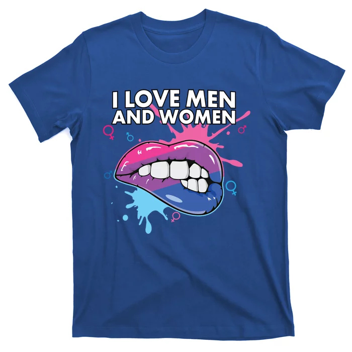 I Love And Bisexual Pride Bisexuality Lgbtq Cool Gift T-Shirt