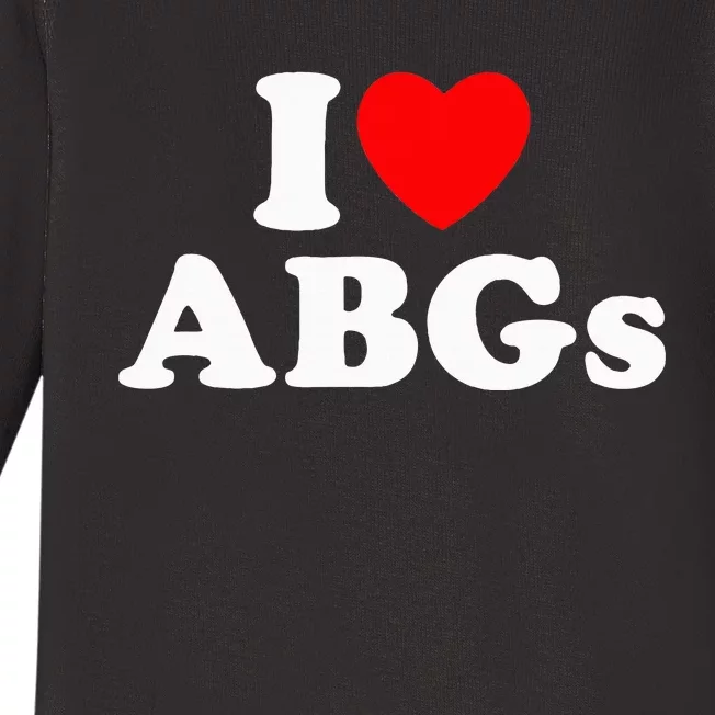 I Love Abgs Baby Long Sleeve Bodysuit